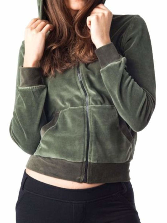 Paco & Co Women's Velvet Hoodie Sweatshirt Card...
