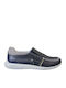 Leder Herren Freizeitschuhe Blau