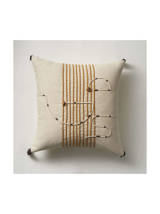Gofis Home Decorative Pillow Case Andrene from 100% Cotton Andrene 580 45x45cm