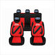 Set Custom Universal Nero Red Seat Covers Ford