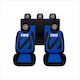 Set Universal Nero Blue Custom Autositzbezüge Fiat