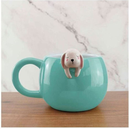 Winkee Keramiktasse Beigefarbe