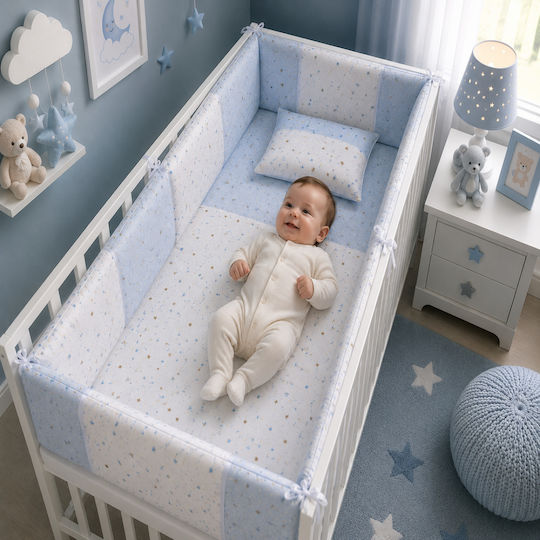 Kamtex Baby Σετ Κούνιας Σιέλ 7τμχ