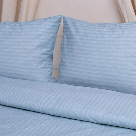Viopros Cearceaf De Pat Super Dublu 235x270cm Albastru