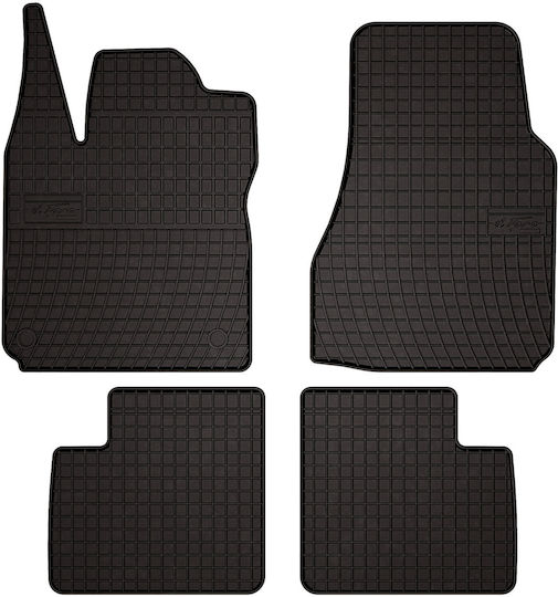 Rubber Car Mats Renault Twingo Ii Hatchback 2007-2014 Black Fitted