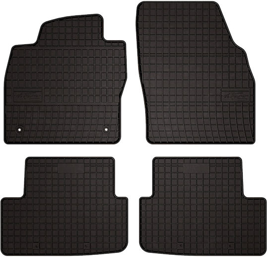 Rubber Car Mats Volkswagen Polo Vi Hatchback 2017 Black Fitted