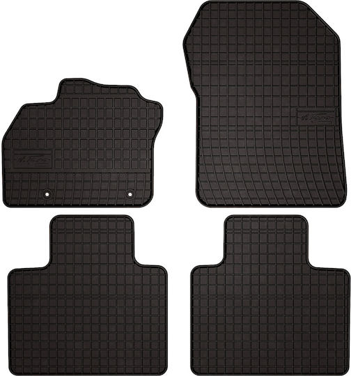 Rubber Car Mats Renault Zoe Hatchback 2013 Black Fitted