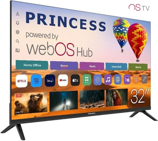 Princess Smart Τηλεόραση 32" HD Ready LED TVLED32PS HDR (2026)