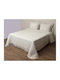 Viopros Viopros Coverlets Super King Microfiber Ecru 240x250cm 3 Pieces