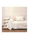 Anna Riska 1577 Zweisitzer-Sofa Überwurf Jacquard 180x240cm Sand