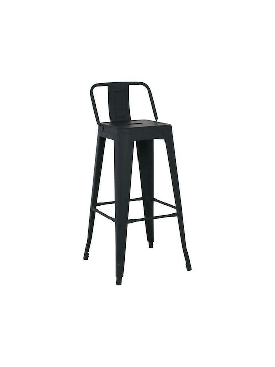 Metallic Outdoor Bar Stool Intra Black