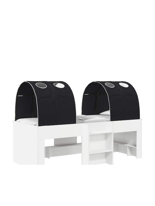 Pat Pentru Copii Pat Loft Single Alb