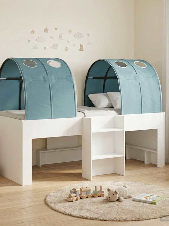 Kinderbett Hochbett Einzel Weiß