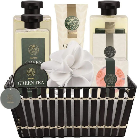 Aurora Natural Green Tea Σετ Περιποίησης 8τμχ
