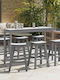 Set Bar Exterior 6 Piese Gri Deschis