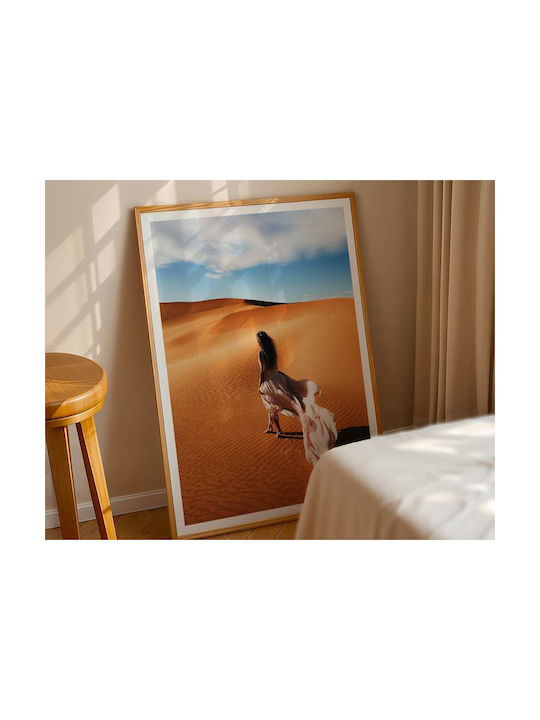 Poster Desert Scenery Pst2598 40cm X 50cm Black...