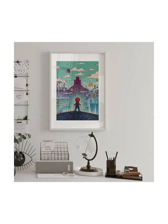 Gaming Poster 3d Mario Gm176 40cm X 50cm Μαύρη ...