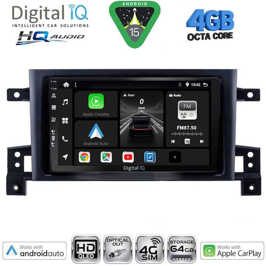 Digital IQ Car Audio System for Suzuki Grand Vitara 2005-2015 (Bluetooth/USB/WiFi/GPS/Apple CarPlay/Android Auto) with 9" Touch Screen