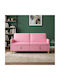 Dreisitzer Sofa mit Stauraum Rosa 172x78x87cm