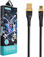 Treqa USB 2.0 Cable USB-C Male - USB-A 45W Purple 1m