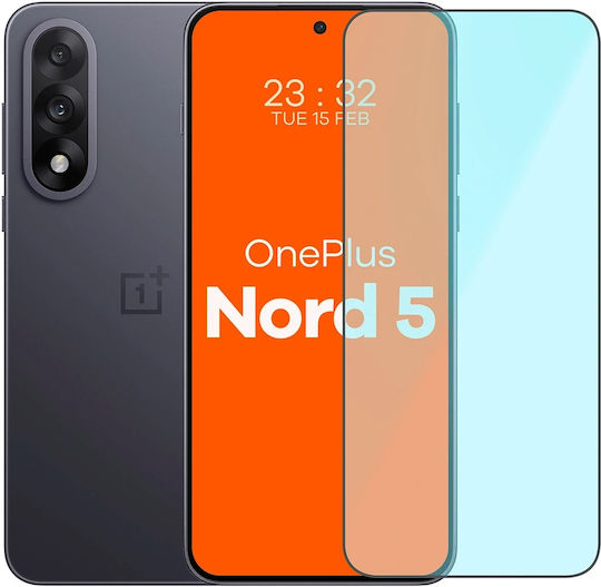 Bizon Smart Glass Tempered Glass Screen Protector Compatible Oneplus Nord 5 Transparent