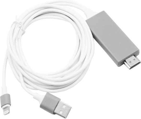 Factory Cablu HDMI De Sex Masculin - Fulger Masculin 2m Alb Alimentare