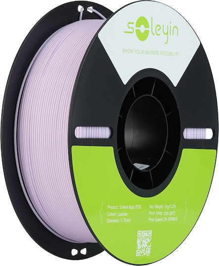Creality3D Soleyin PETG 3D Drucker Filament 1,75mm Gletscher Grau 1kg