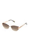 Just Cavalli Unisex Sonnenbrillen mit Goldfarbenem Rahmen und Braunen Verlaufsfarben Gläsern JC202 08FC