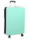 vidaXL Large Travel Suitcase Green Height 76cm