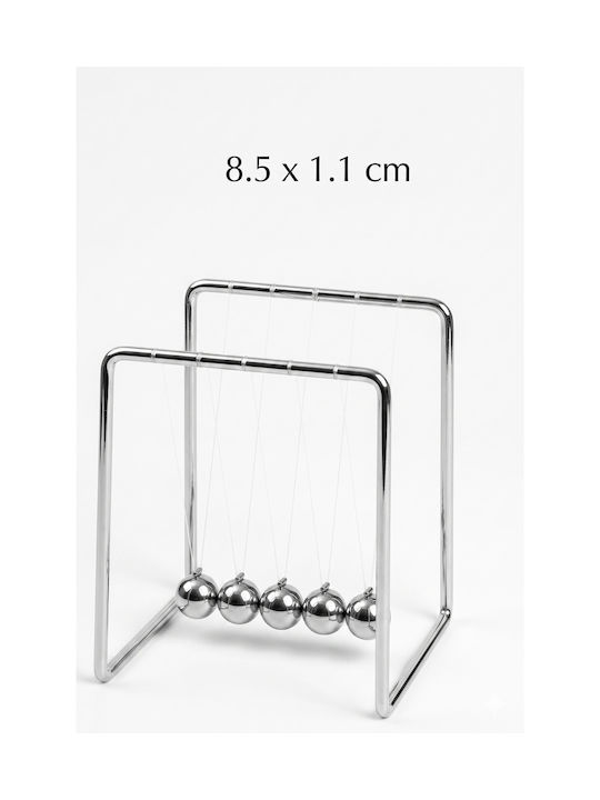 Leagănul lui Newton Bile Metalice Echilibru 8.5 Cm Stil Retro Obiect Decorativ de Birou