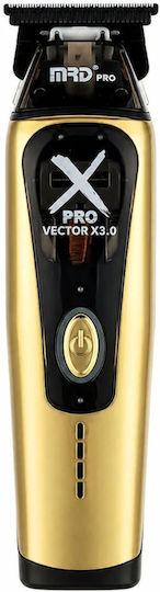 MRD Pro Professional Rechargeable Hair Clipper Gold GMT-999C-GOLD
