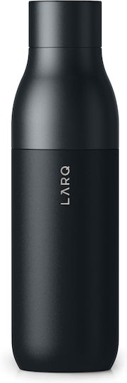 Thermos Bottle Stainless Steel 740ml Twist Top Obsidian Black