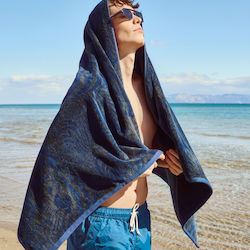 Kentia Cotton Blue Beach Towel