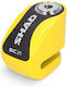 Shad Motorcycle Disc Brake Lock with 6mm Pin Diameter Yellow Colour