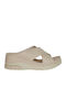 Γυναικεία Ανατομικά Σανδάλια Flatforms Λευκά
