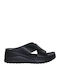 Γυναικεία Ανατομικά Σανδάλια Flatforms Μαύρα