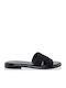 Myconian Leather Women's Flat Sandals Black