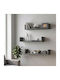 Dark Anthracite Wall Shelves (3 Pieces) 60x15x12cm