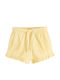 Kids Shorts Bermudas Fabric Yellow