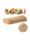 Set Ustensile Grătar Relaxdays 500 Bețe Bambus 30x0,4cm Culoare Naturală