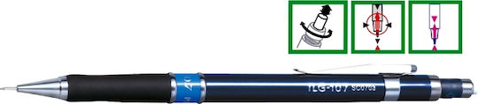Penac Creion Mecanic Profesional Penac Tlg-107 0.7mm Corp Metalic Vârf Cilindric Fix Inel Albastru