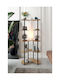 SteweHome Stehlampe Y155xH65cm mit Lampenbirnensockel E27 Braune