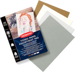 Derwent Derwent Bloc de Desen Profesional A4 20 File 120g Schițe Desen 4 Culori Deschise