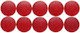 Maul Runde Magnete D32mm 0,80 Kg Haftkraft 10 Stück Set Maul Solide Rote