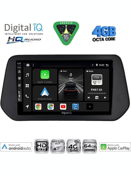 Digital IQ Car Audio System for Suzuki SX4 S-Cross 2021-2026 Bluetooth USB WiFi GPS Apple CarPlay Android Auto with 9" Touch Screen