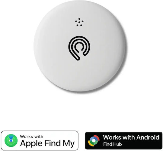 Hyperloq NeoPro Dual Apple Find My & Google Find Hub Λευκό