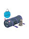 Relaxdays Cat Tunnel Mouse Design Grey Burgundy 63x26cm Set Carrying Bag