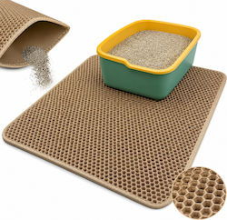 Zola Katzenklo-Zubehör Fußmatte Xxl Doppel Wabenart Rutschfest Wasserdicht 75 X 55 Cm Beige