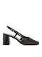 Leather Heels With Medium Heel Black