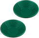 Tăvi Pentru Căutare Aur Relaxdays Verde Verde Închis 8x38x38 Cm